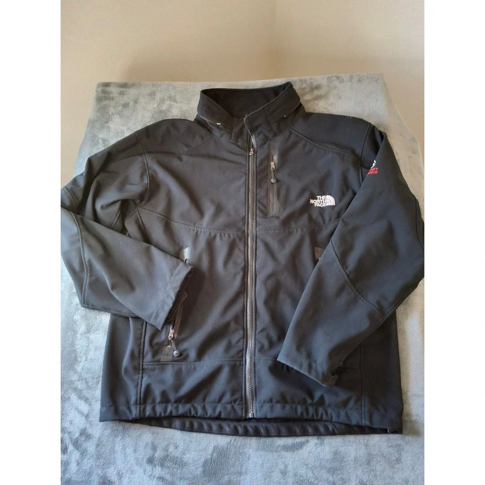 The North Face Summit Series Softshell Jacket Mens XXL Black Full Zip Coat
